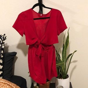 Shein Red Romper